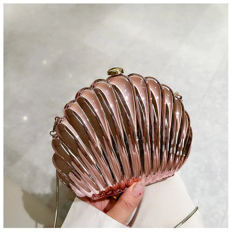 Mia Acrylic Evening Clutch Bag With Strap