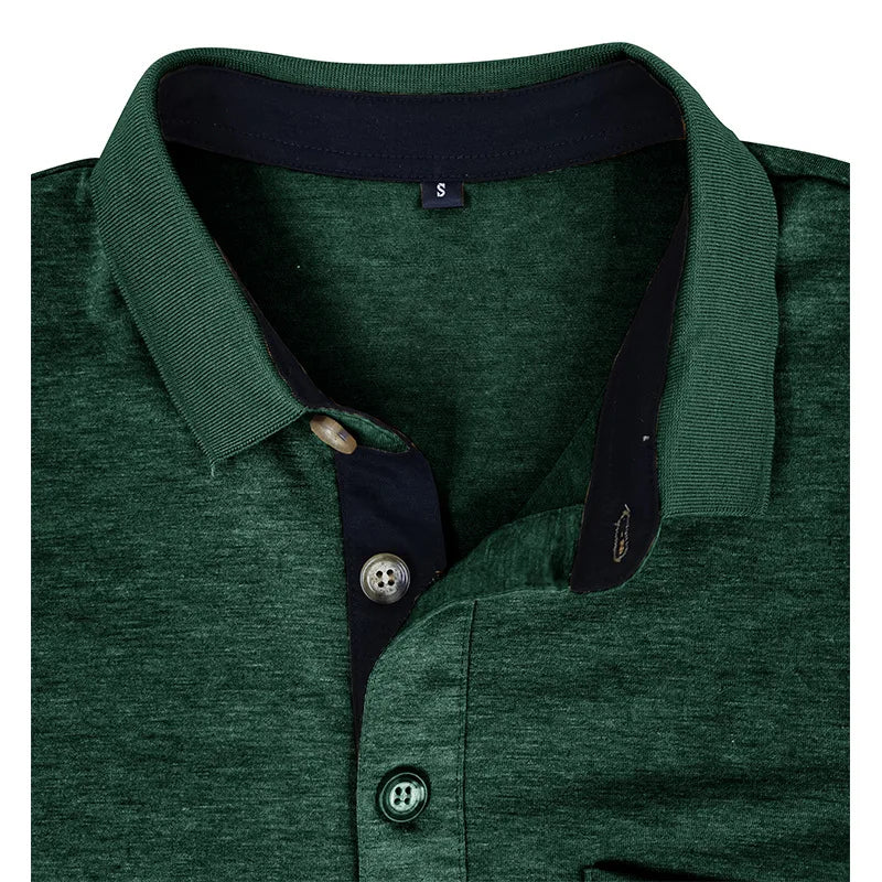 Theo Long Sleeve Polo – Casual Classic