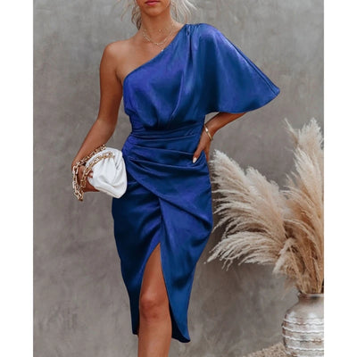 The Seraphina Satin Wrap Dress