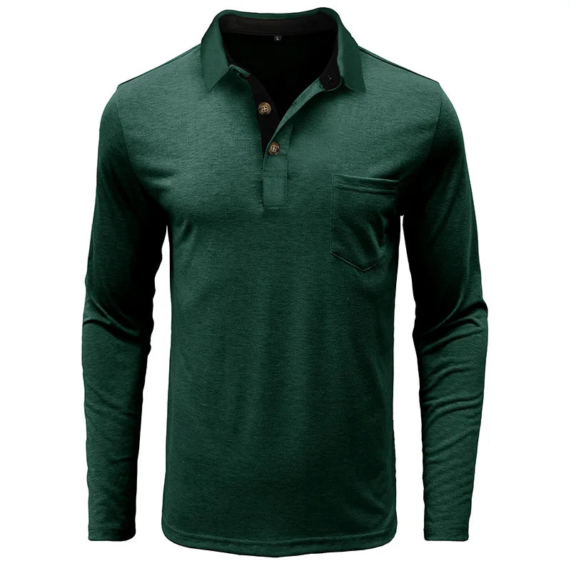 Theo Long Sleeve Polo – Casual Classic