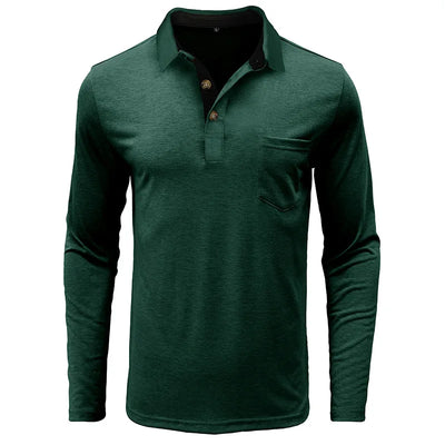 Theo Long Sleeve Polo – Casual Classic