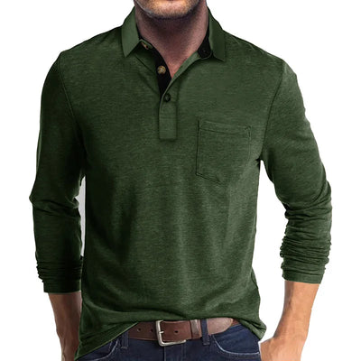 Theo Long Sleeve Polo – Casual Classic