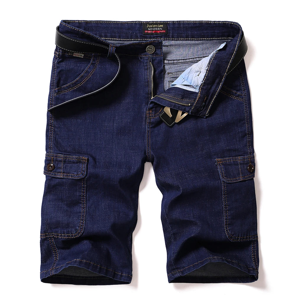 Drift Cargo Shorts – Denim Bermuda Edition