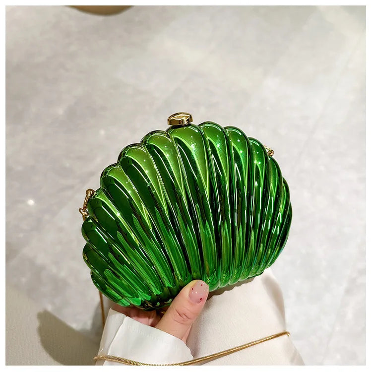 Mia Acrylic Evening Clutch Bag With Strap