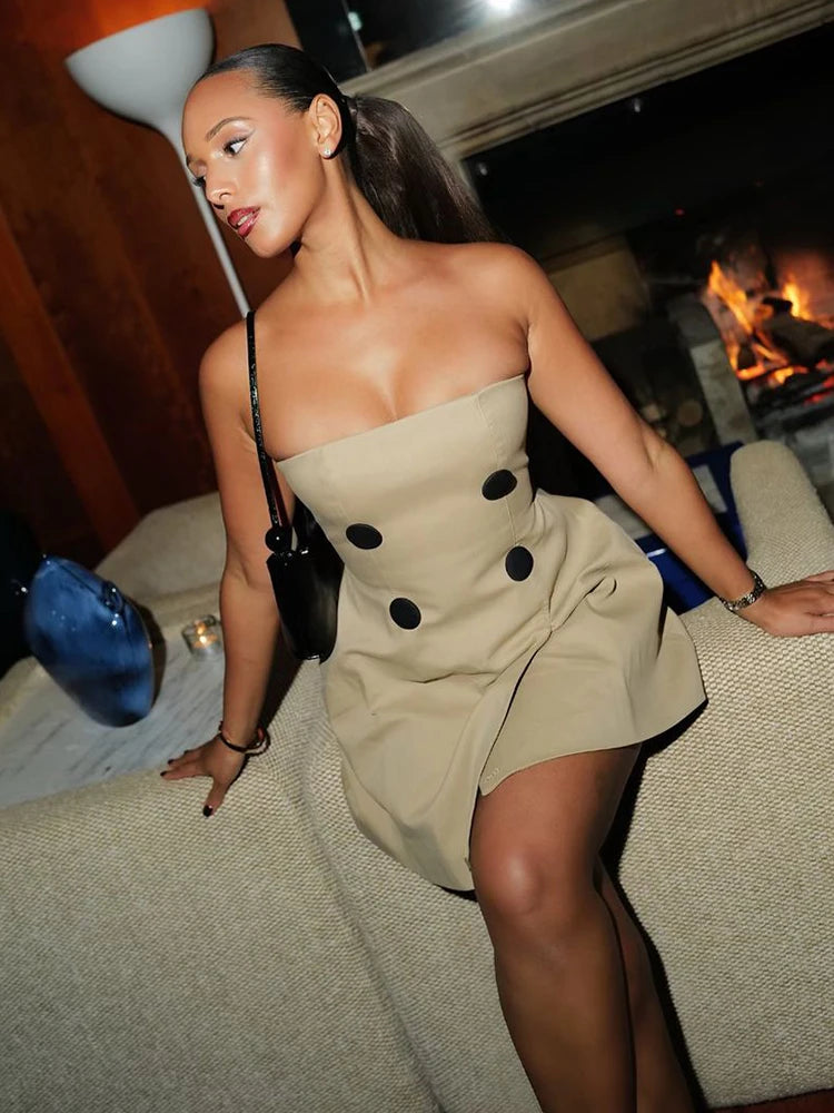 Trendix Off-Shoulder Tube Mini Dress
