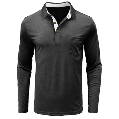 Theo Long Sleeve Polo – Casual Classic