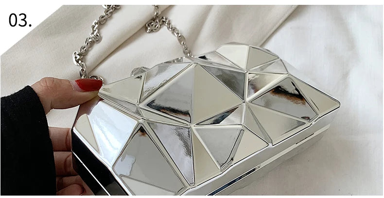 Geometric Mini Clutch Handbag