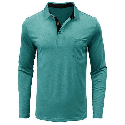 Theo Long Sleeve Polo – Casual Classic