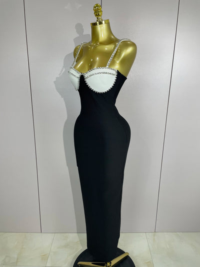 Celestia Maxi Dress – Diamond Backless Edition