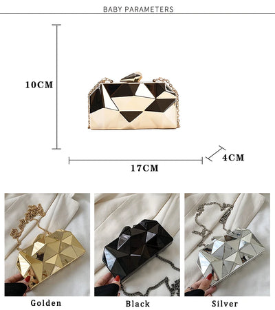Geometric Mini Clutch Handbag