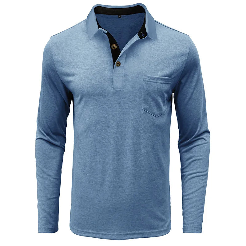 Theo Long Sleeve Polo – Casual Classic