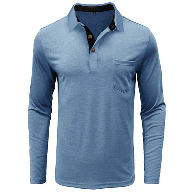 Theo Long Sleeve Polo – Casual Classic