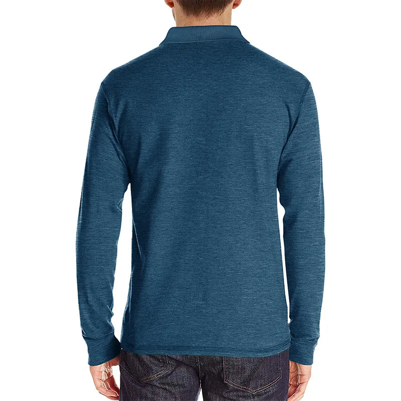Theo Long Sleeve Polo – Casual Classic