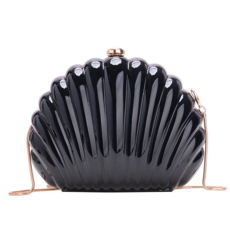 Mia Acrylic Evening Clutch Bag With Strap