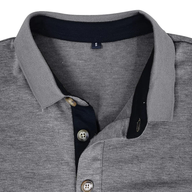 Theo Long Sleeve Polo – Casual Classic