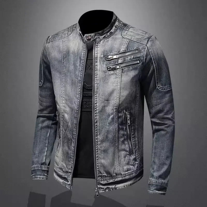 Ryder Retro Lapel Denim Jacket