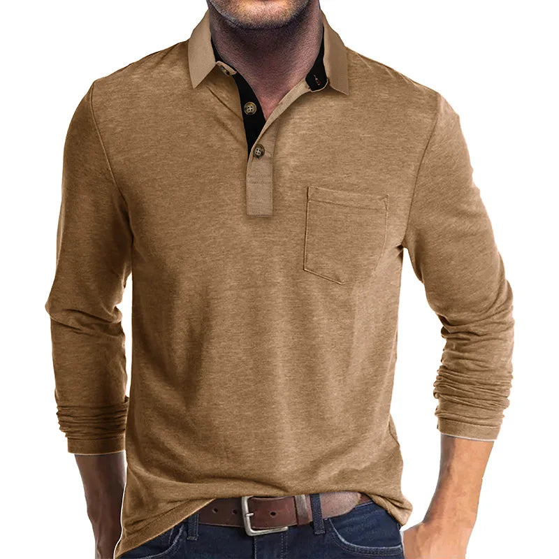 Theo Long Sleeve Polo – Casual Classic