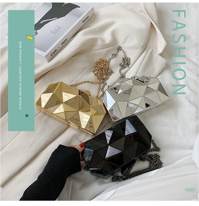 Geometric Mini Clutch Handbag