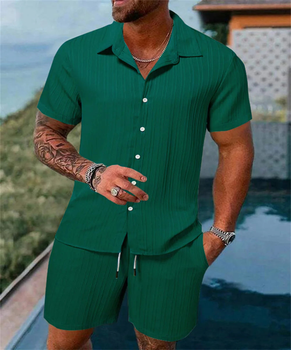 Zayne Coastline Set – Men’s Summer Luxe Two-Piece