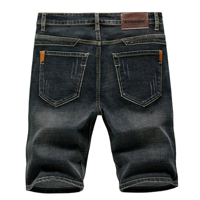 Slate Denim Shorts – Classic Stretch Fit