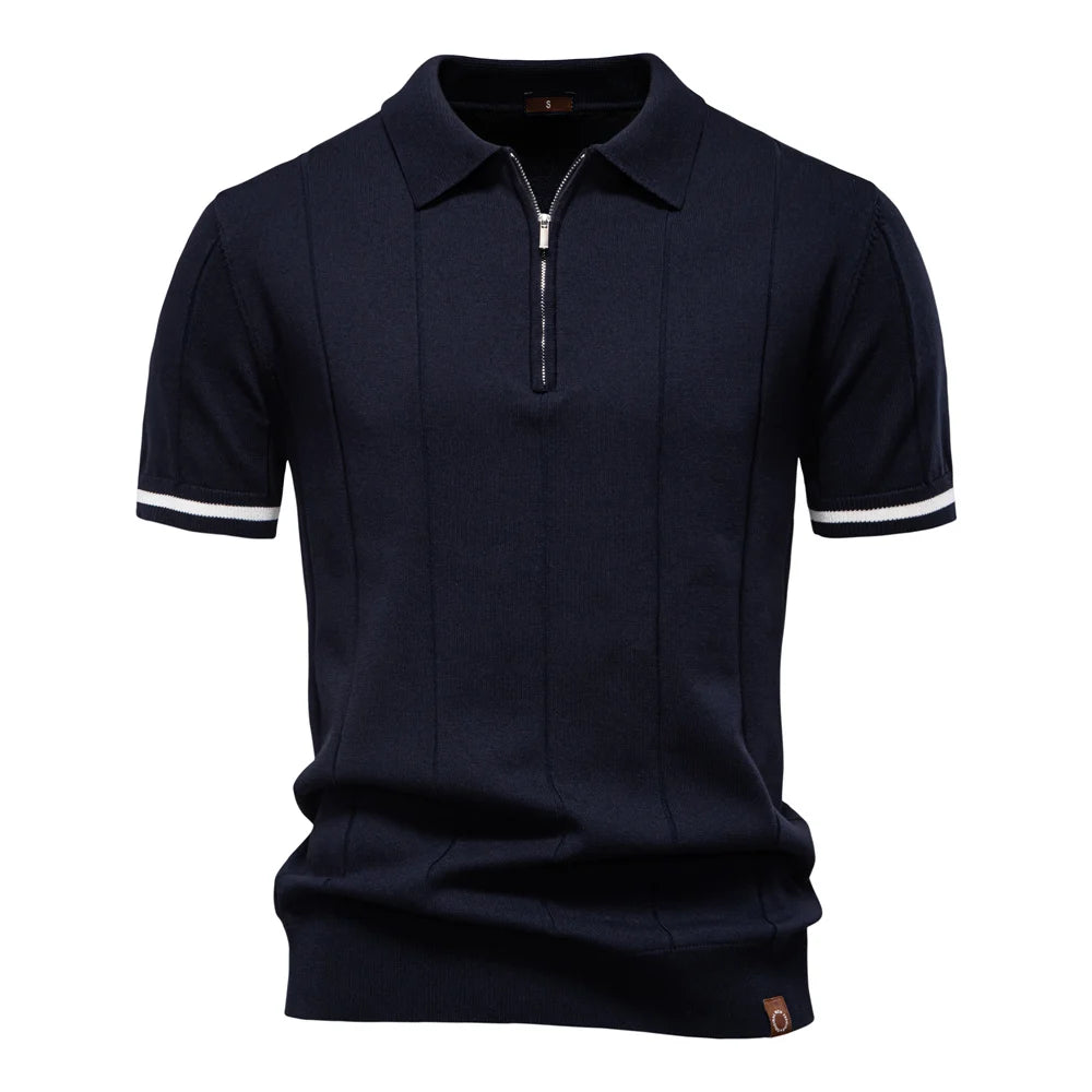 Evan Zip Polo – Precision Fit Edition