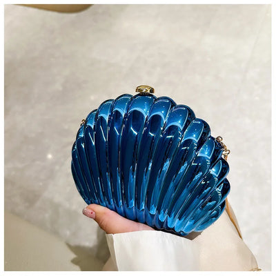 Mia Acrylic Evening Clutch Bag With Strap