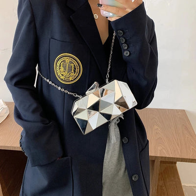 Geometric Mini Clutch Handbag