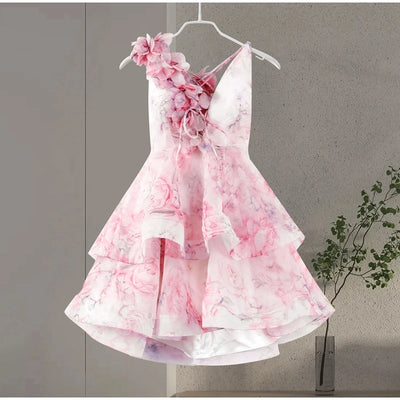 Aurelia Halter Dress – Wild Bloom, Bare Beauty