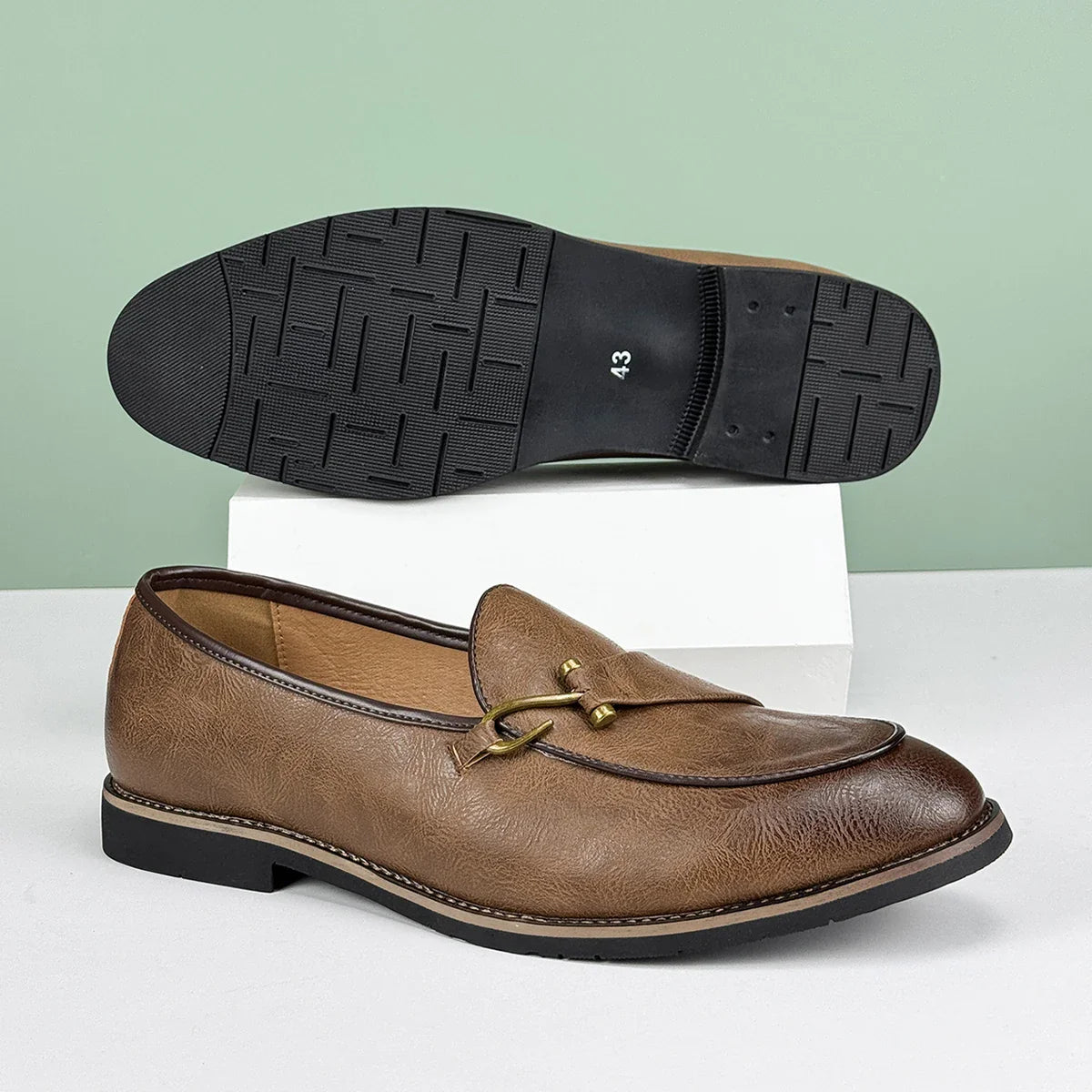 Leon Premium Leather Loafers – Classic Style with Modern Edge