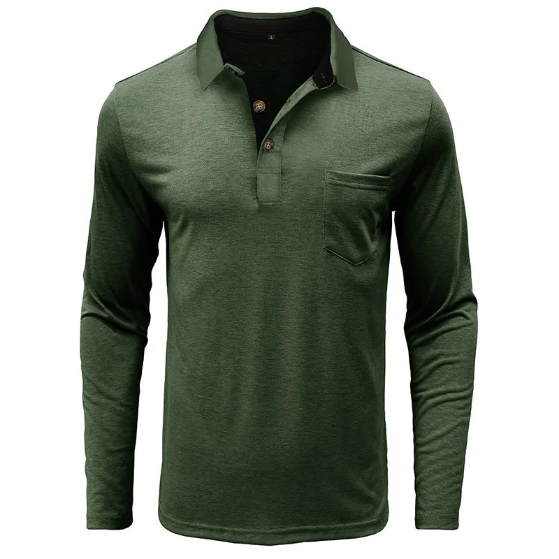Theo Long Sleeve Polo – Casual Classic