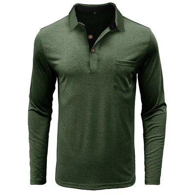 Theo Long Sleeve Polo – Casual Classic