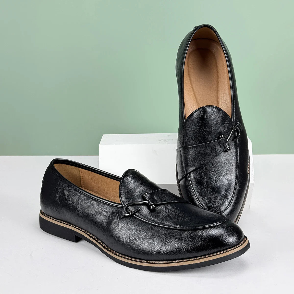 Leon Premium Leather Loafers – Classic Style with Modern Edge