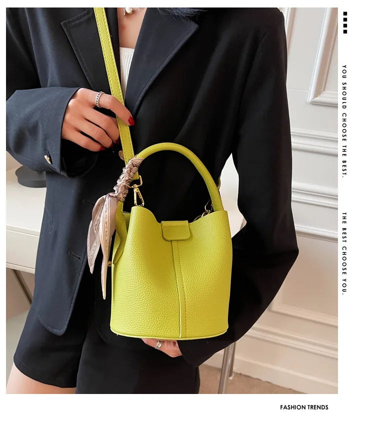 Mara Mini Bucket – Luxe Texture Crossbody