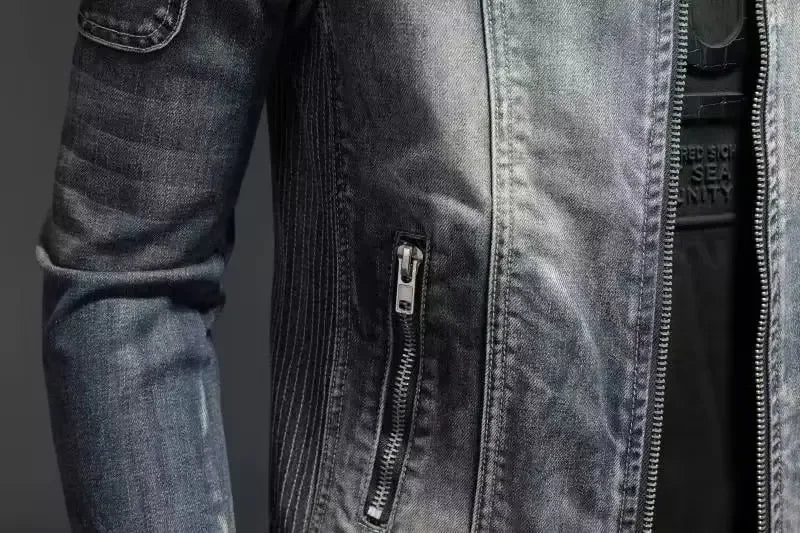 Ryder Retro Lapel Denim Jacket