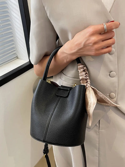 Mara Mini Bucket – Luxe Texture Crossbody