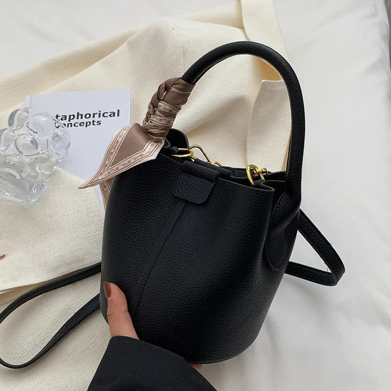 Mara Mini Bucket – Luxe Texture Crossbody
